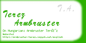 terez armbruster business card